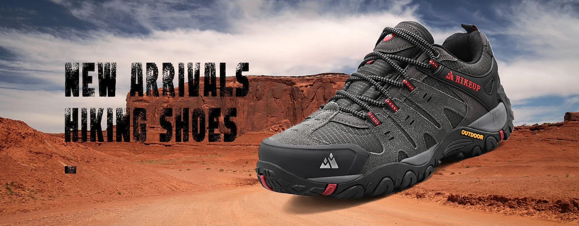 HIKEUP Men's Suede Leather Hiking Shoes – Outdoor Trekking